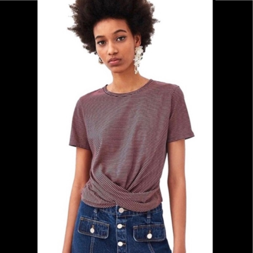 Zara striped t shirt